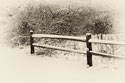 Fence and snow, Flint Twp., MI