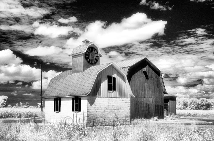 The clock barn near Vassar, M